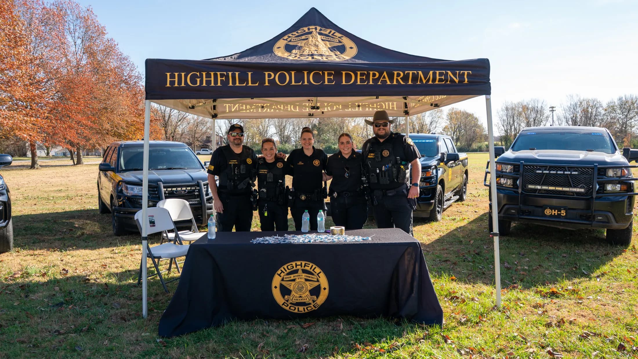 Highfill Police Department at Fall Festival