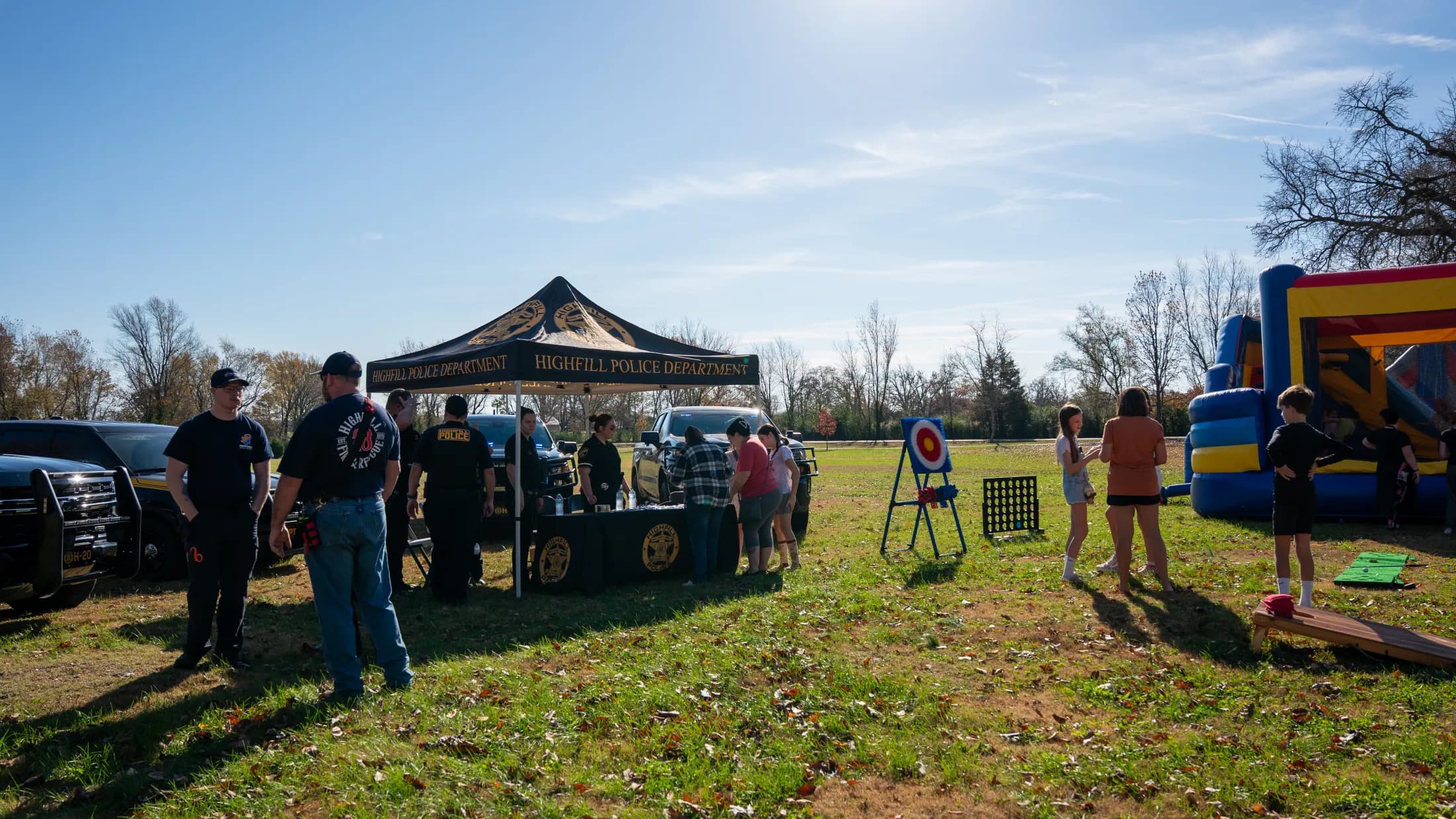 Community gathering in Highfill