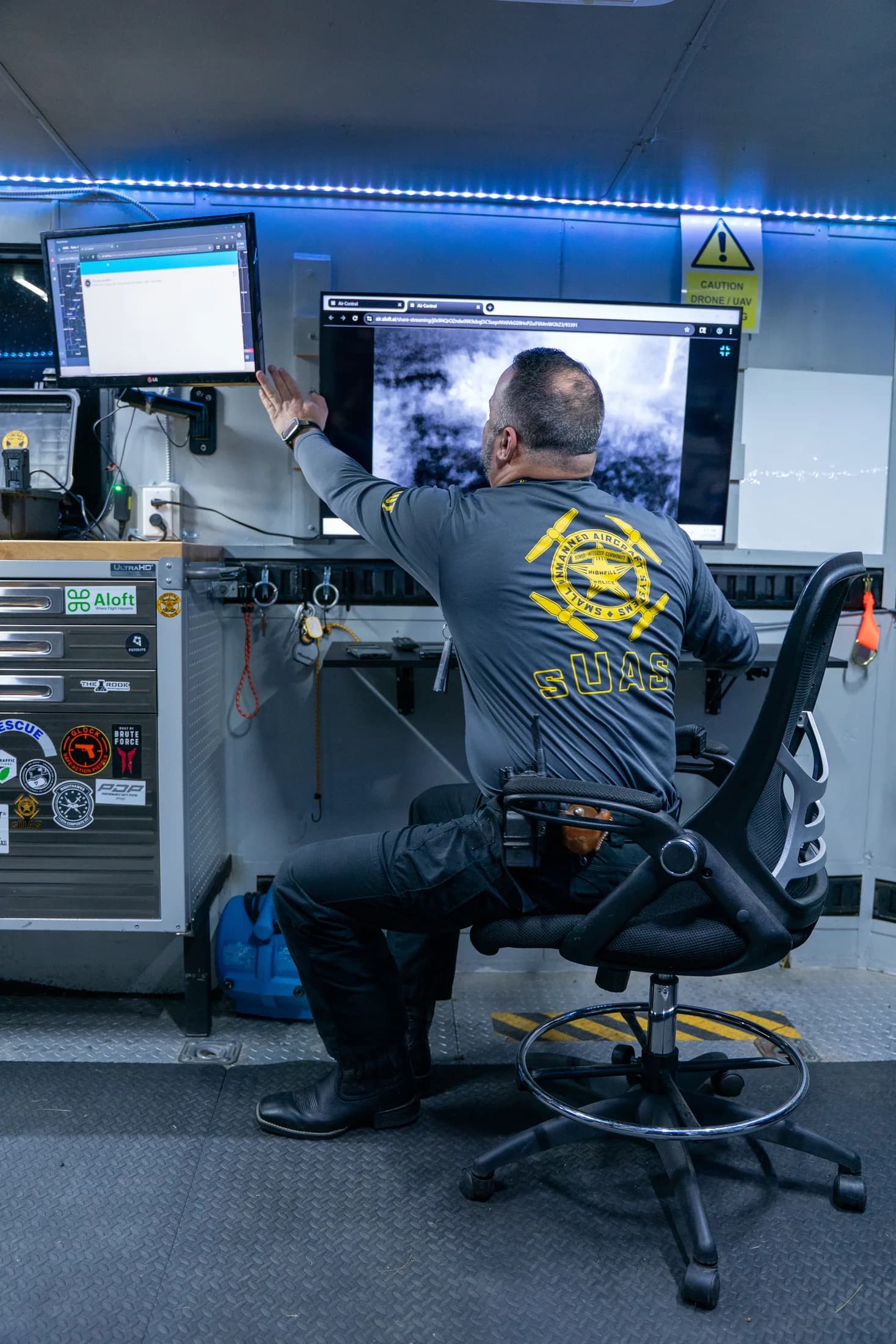 Highfill Police Department drone command station