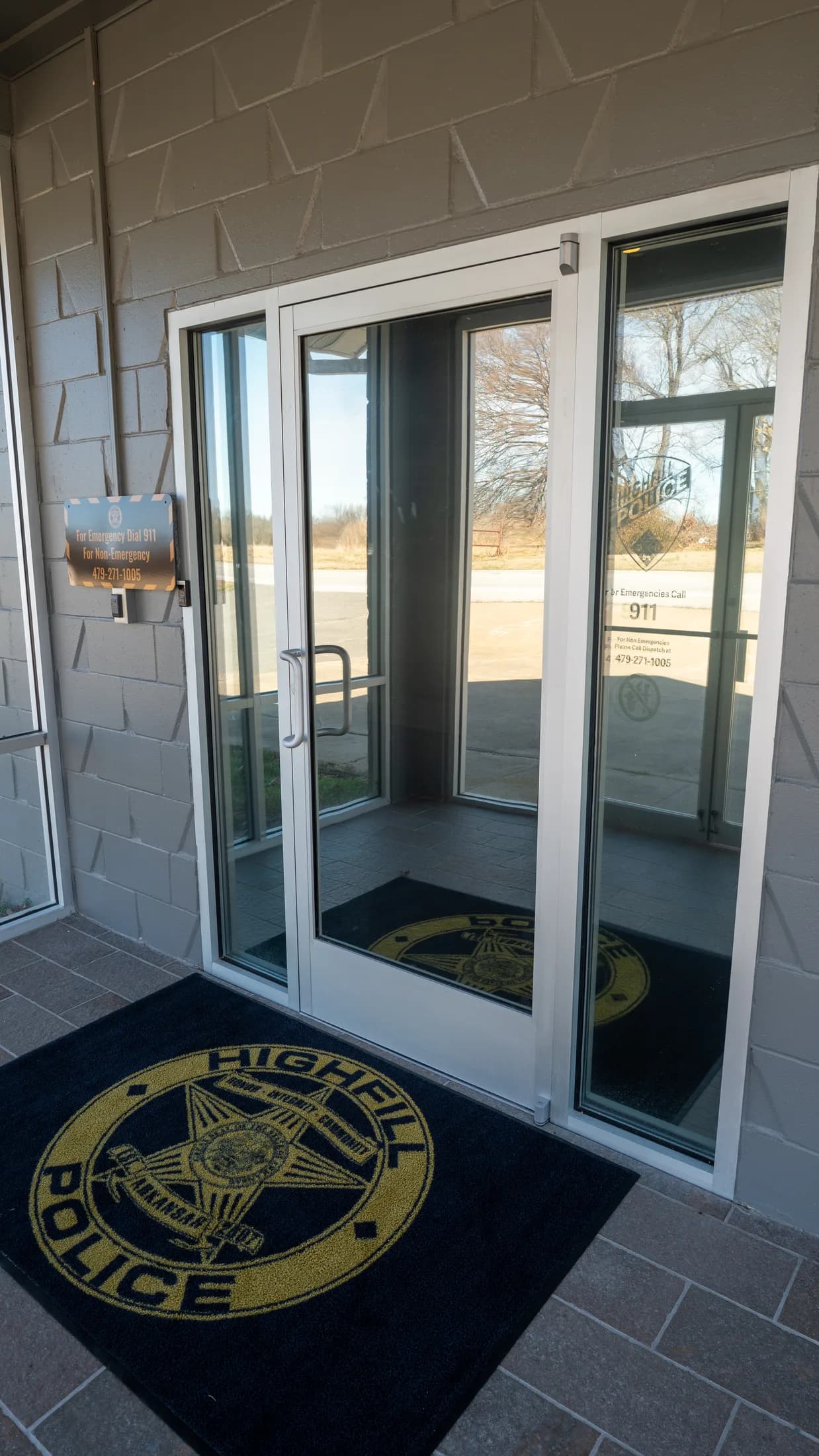 Highfill Police Department equipment and interior detail